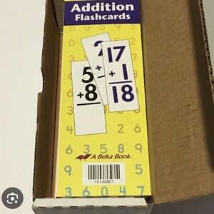 Colorful Math Flash Cards for Kids